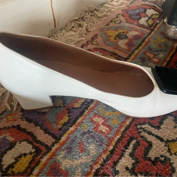 Maryam Nassir Zadeh White and Black Platform Shoes - Picture 7 of 7